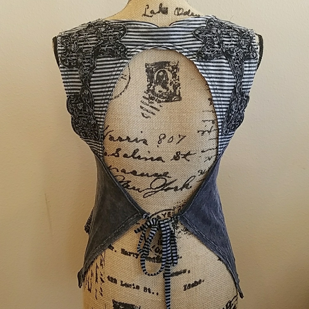 Open Back tank top